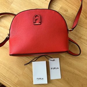 Furla Atena - dome shaped crossbody, on the go bag for phone, card & keys